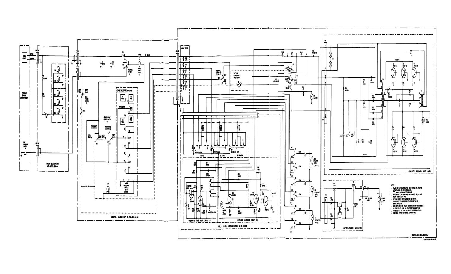 FO-9. AN/GSS-14(V), schematic diagram.